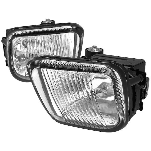 Spec-D Tuning 96-98 Honda Civic Oem Clear Fog Lights LF-CV96-WJ - main